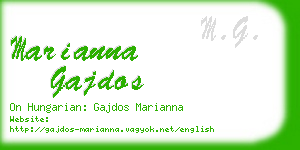 marianna gajdos business card